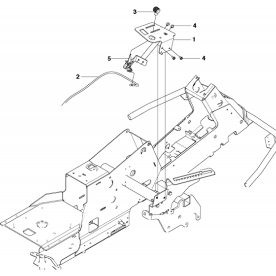 Controls Assembly for Husqvarna R320 AWD Riders