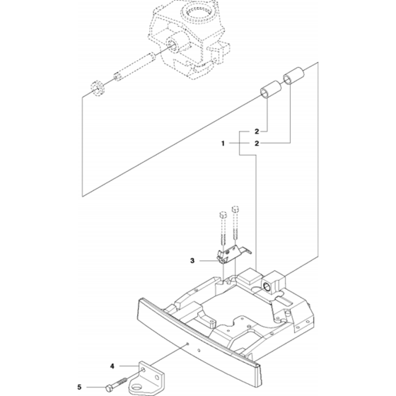 Chassis Rear Assembly-1 for Husqvarna R320 AWD Riders