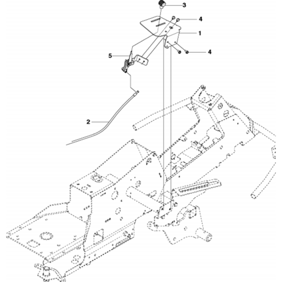 Controls Assembly for Husqvarna R332T AWD Riders