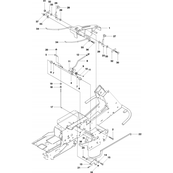 Height Adjustment Assembly for Husqvarna R418 Ts Riders