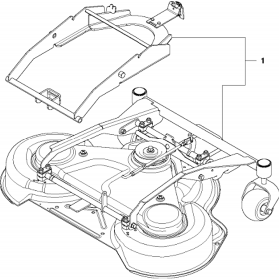 94cm Cutting Deck Assembly-1 for Husqvarna R418 TS AWD Riders