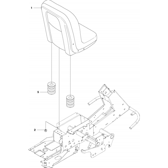 Seat Assembly for Husqvarna R418 TS AWD Riders