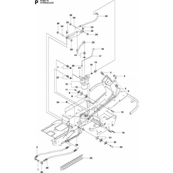 Hydraulic Pump - Motor Assembly for Husqvarna R422 Ts Riders