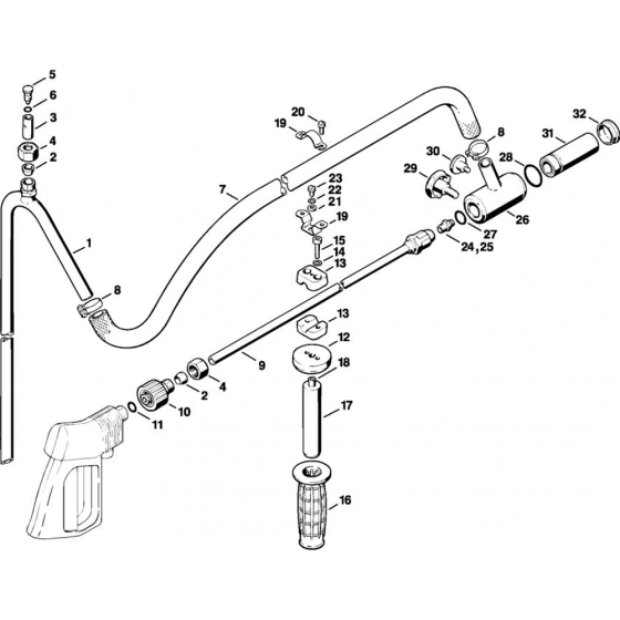 Wet Sand Jet-Stream Appliance for Stihl RB 400 K Cold Pressure Washers.