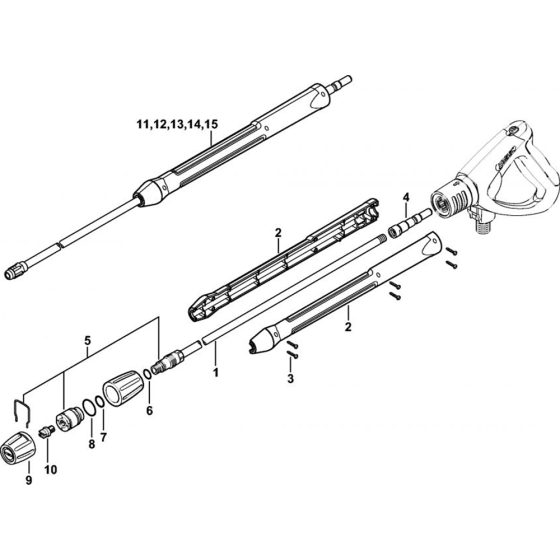 Spray Lance/ Wand for Stihl RB 402 Cold Pressure Washers.