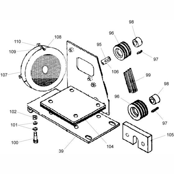 Robin Option Assembly for Altrad Belle Cutlass Floor Saw