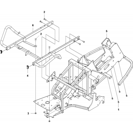 Chassis Assembly for Husqvarna RC 318T Riders