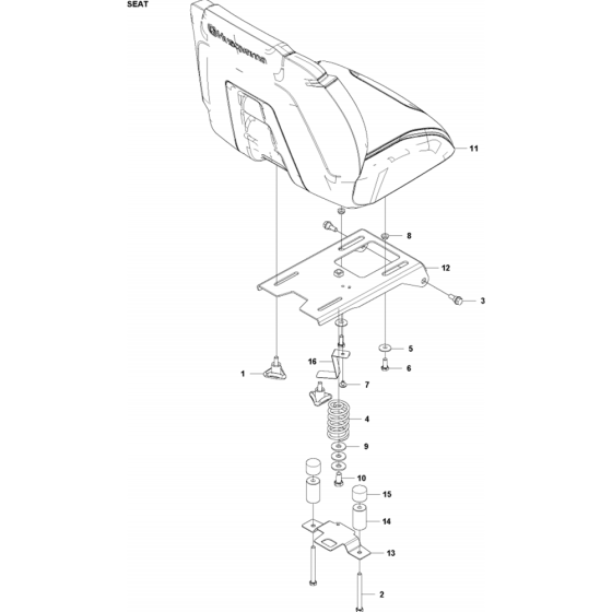 Seat Assembly for Husqvarna RC 320Ts AWD Riders