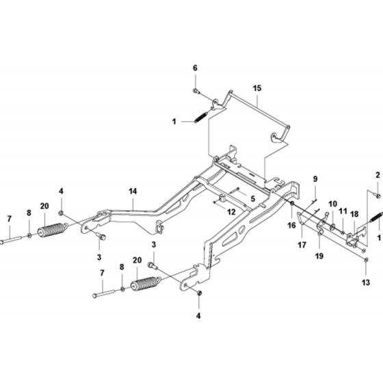 Frame Assembly for Husqvarna RC 320Ts AWD Riders