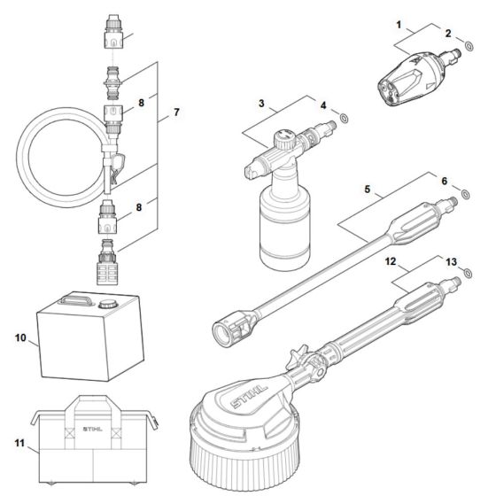 Stihl RCA20 Accessories Assembly