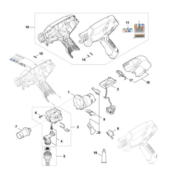 Stihl RCA20 Main Assembly