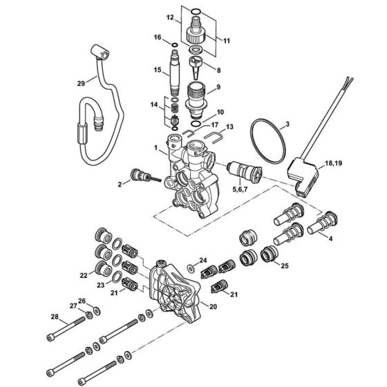 Pump Housing for Stihl RE 109