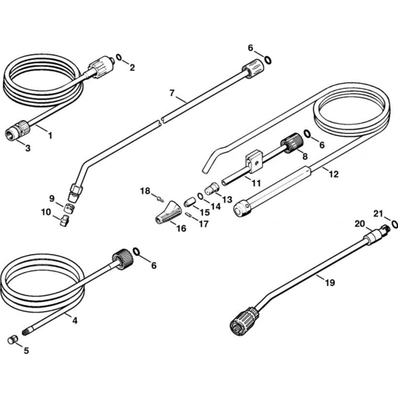 Tools, Extras-1for Stihl RE 115 K, RE 125 K  Cold Pressure Washers.