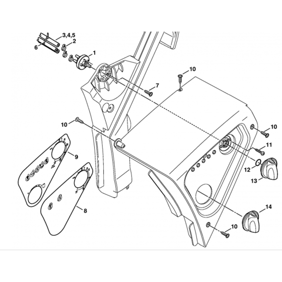 Instrument Panel Assembly for Stihl RE521, RE551, RE581 Hot Pressure Washers