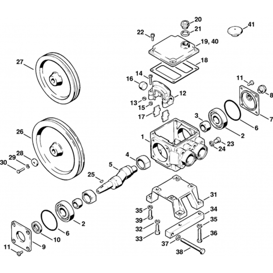 Pump Assembly for Stihl RE600W, RE630W Hot Pressure Washers