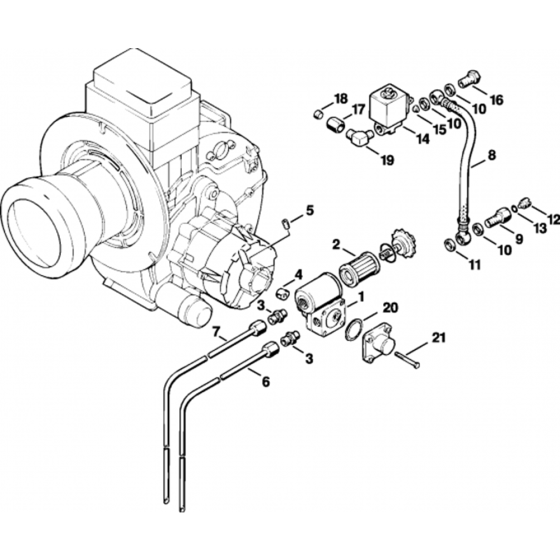 Fuel Pump Assembly for Stihl RE600W, RE630W Hot Pressure Washers