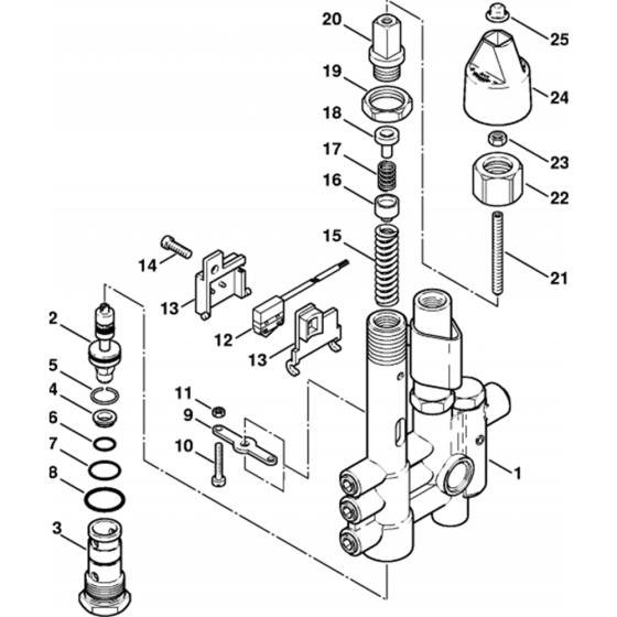 Control Piston Assembly for Stihl RE660W, RE880W Hot Pressure Washers