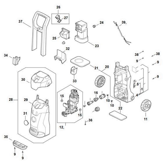 Chassis Assembly for Stihl RE 80