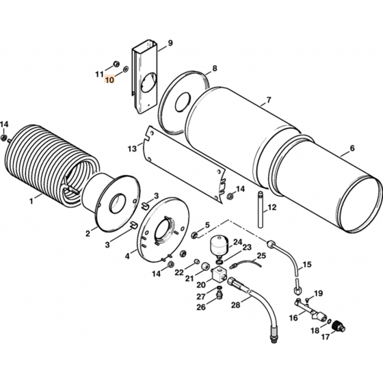 Heat Exchanger Assembly for Stihl RE840W Hot Pressure Washer