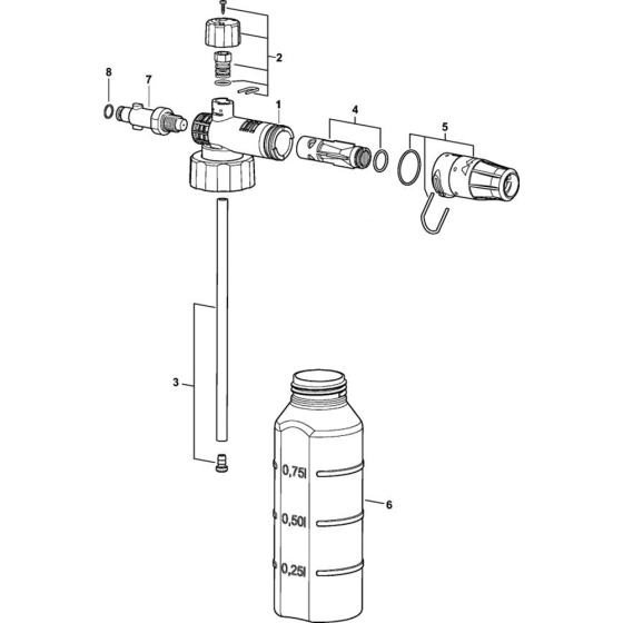 Foam Nozzle for Stihl RE 98 Cold Pressure Washers.