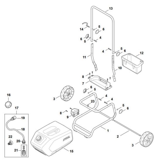 Chassis Assembly for Stihl REA100