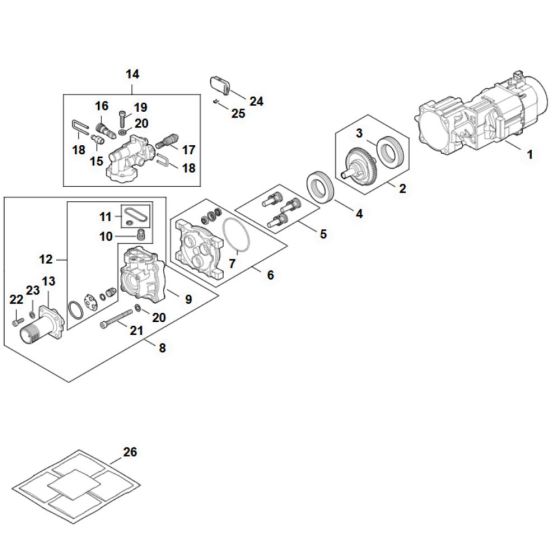 Electric Motor Assembly for Stihl
