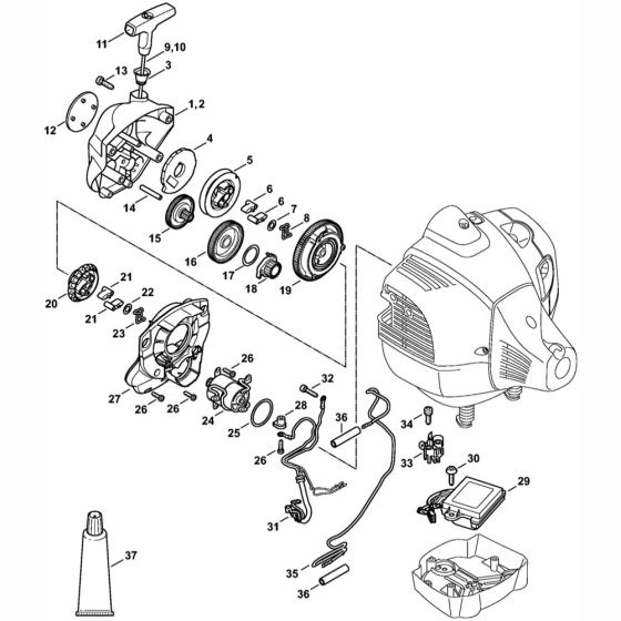 Rewind Starter for Stihl FR460C