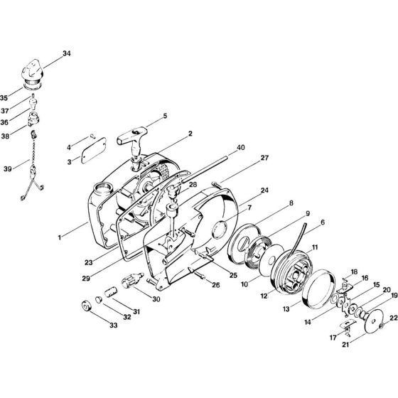 Rewind Starter for Stihl FS20