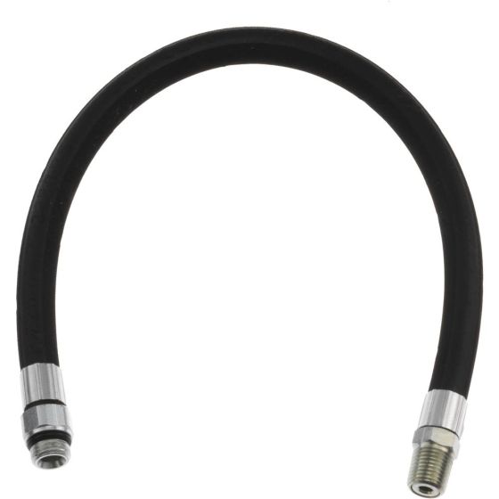 PCL Afg Mk4 Hose Assy 0.36m (14") Wire Braided Hose To Swivel R 1/4" Male Thread - RHA2040W