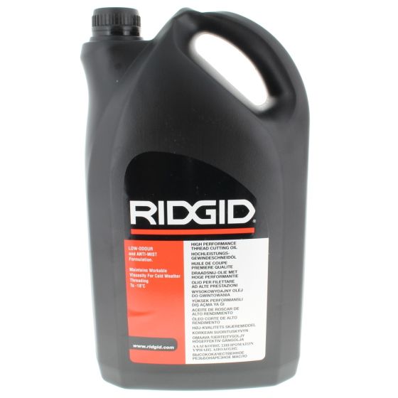 Ridgid Thread Cutting Fluid/Oil 5 litres, Improves Thread Quality - 11931