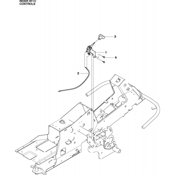 Controls Assembly for Husqvarna Rider 11 C Ride on Mowers