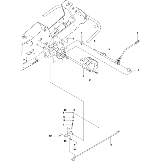 Height Adjustment Assembly for Husqvarna Rider 11 C Ride on Mowers