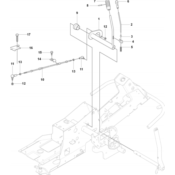 Controls-1 Assembly for Husqvarna Rider 11 R Ride on Mowers