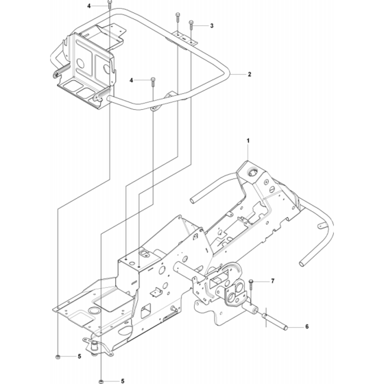 Chassis Lower Assembly for Husqvarna Rider 11 R Ride on Mowers