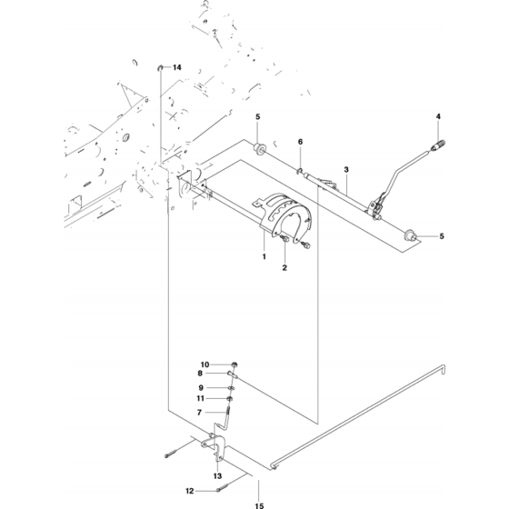 Height Adjustment Assembly for Husqvarna Rider 15 T Ride on Mowers