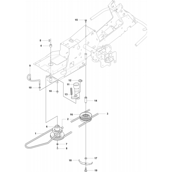 Transmission Assembly for Husqvarna Rider 15V2 AWD Ride on Mowers