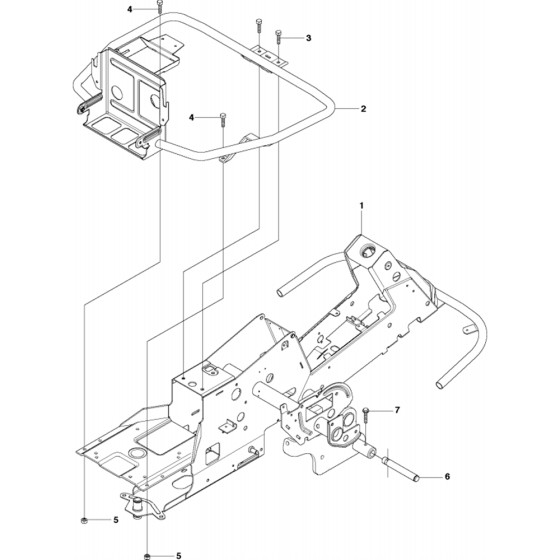 Chassis/Frame Assembly for Husqvarna Rider 16 Ride on Mowers