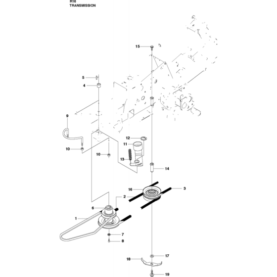 Transmission Assembly for Husqvarna Rider 16 Ride on Mowers