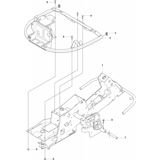 Chassis Lower Assembly for Husqvarna Rider 175 Ride on Mowers