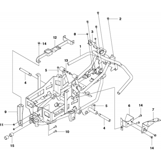 Chassis & Enclosures-1 Assembly for Husqvarna Rider Battery Ride on Mowers