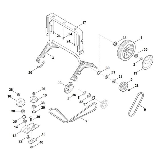 Shaft, Drive Assembly for Stihl