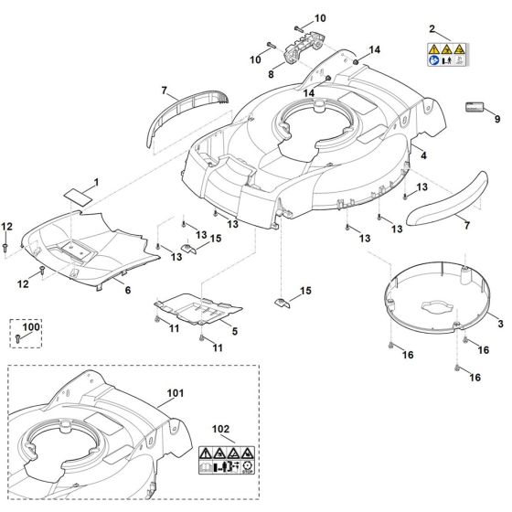 Stihl RM 4.0 RV Mower Housing