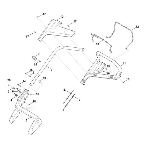 Handle for Stihl Mower