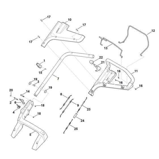 Handle for Stihl RM 448.1 VC