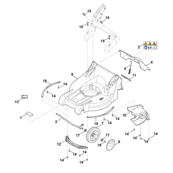 Front Axel Housing for Stihl