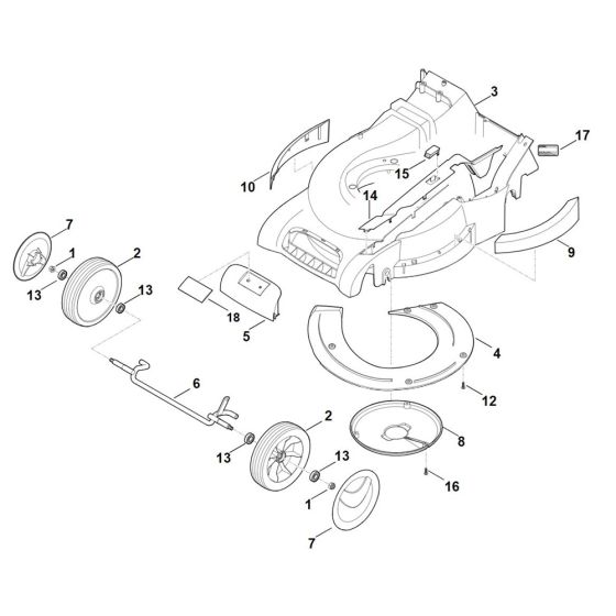 Front Axle Housing for Stihl