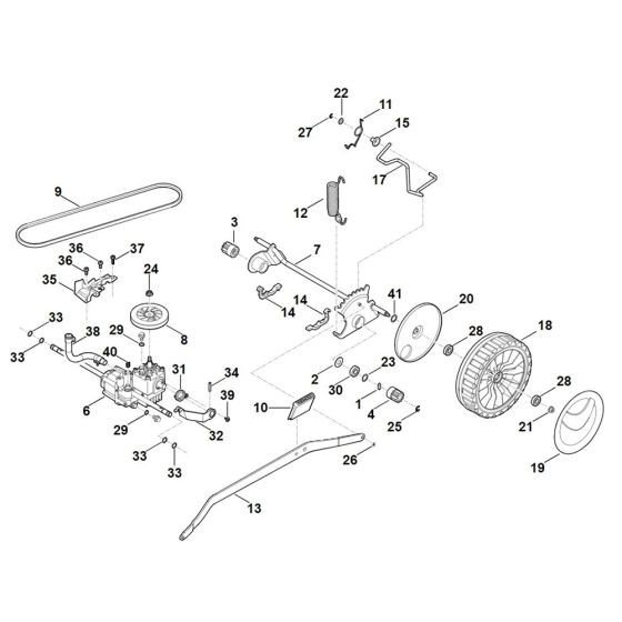 Shaft & Gear Box for Stihl Mower