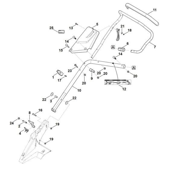 Handle Lower Part for Stihl Mower