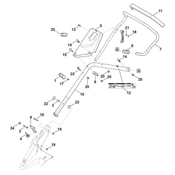 Handle Lower Part for Stihl Mower
