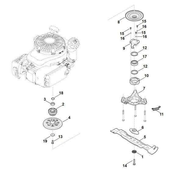 Blade & Clutch for Stihl Mower